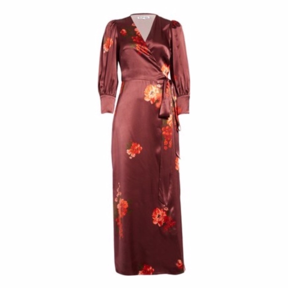 NEW Reformation Merrick Silk Dress Azusa Medium - Picture 10 of 17